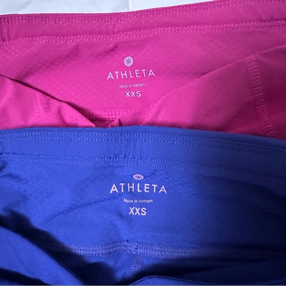 Women’s  Athleta  DOBBY BE FREE KNICKER Leggings (2)  Purple & Pink size XXS(b5 - Picture 5 of 16